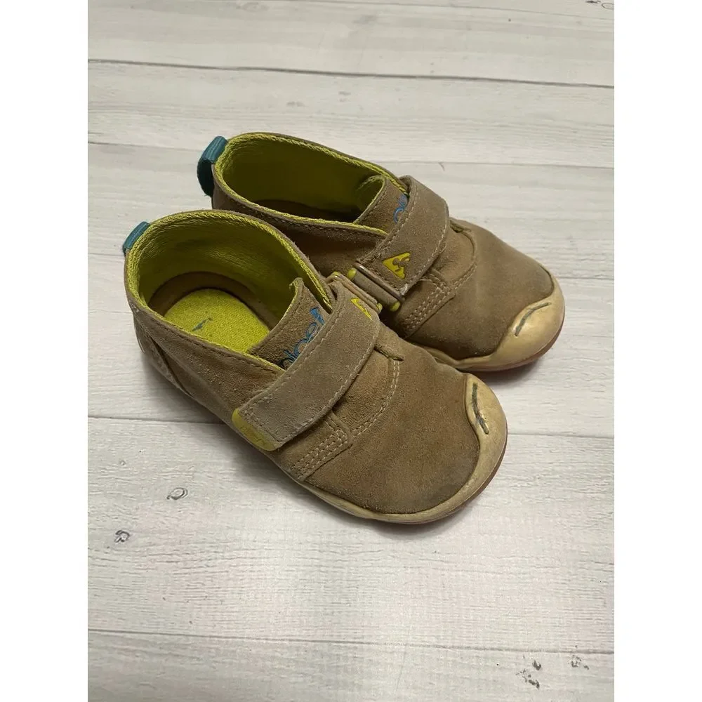 PLAE Lou Suede‎ tan shoes kids size 7.5